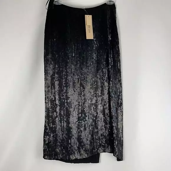 NEW Chan LU Black Hi Slip Skirt