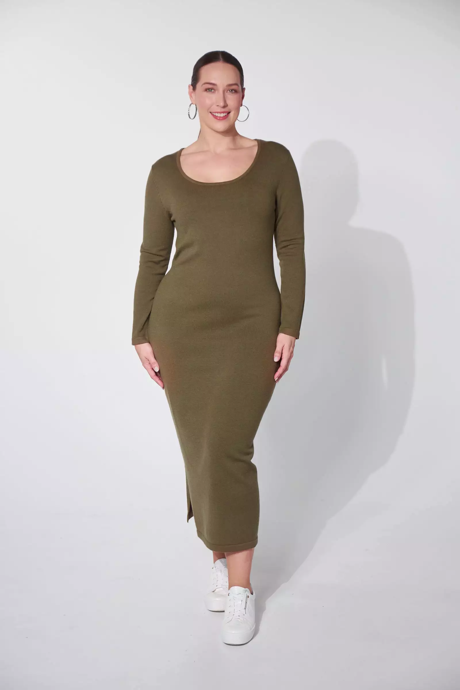 Nikolai Knit Dress - Fern Green