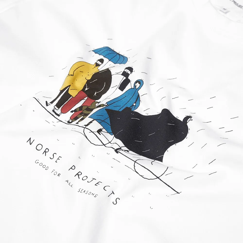 Norse Projects x Daniel Frost Mondays Morning Rain TeeWhite