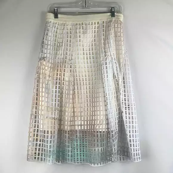 NWT Elie Tahari Mesh Ombré Skirt