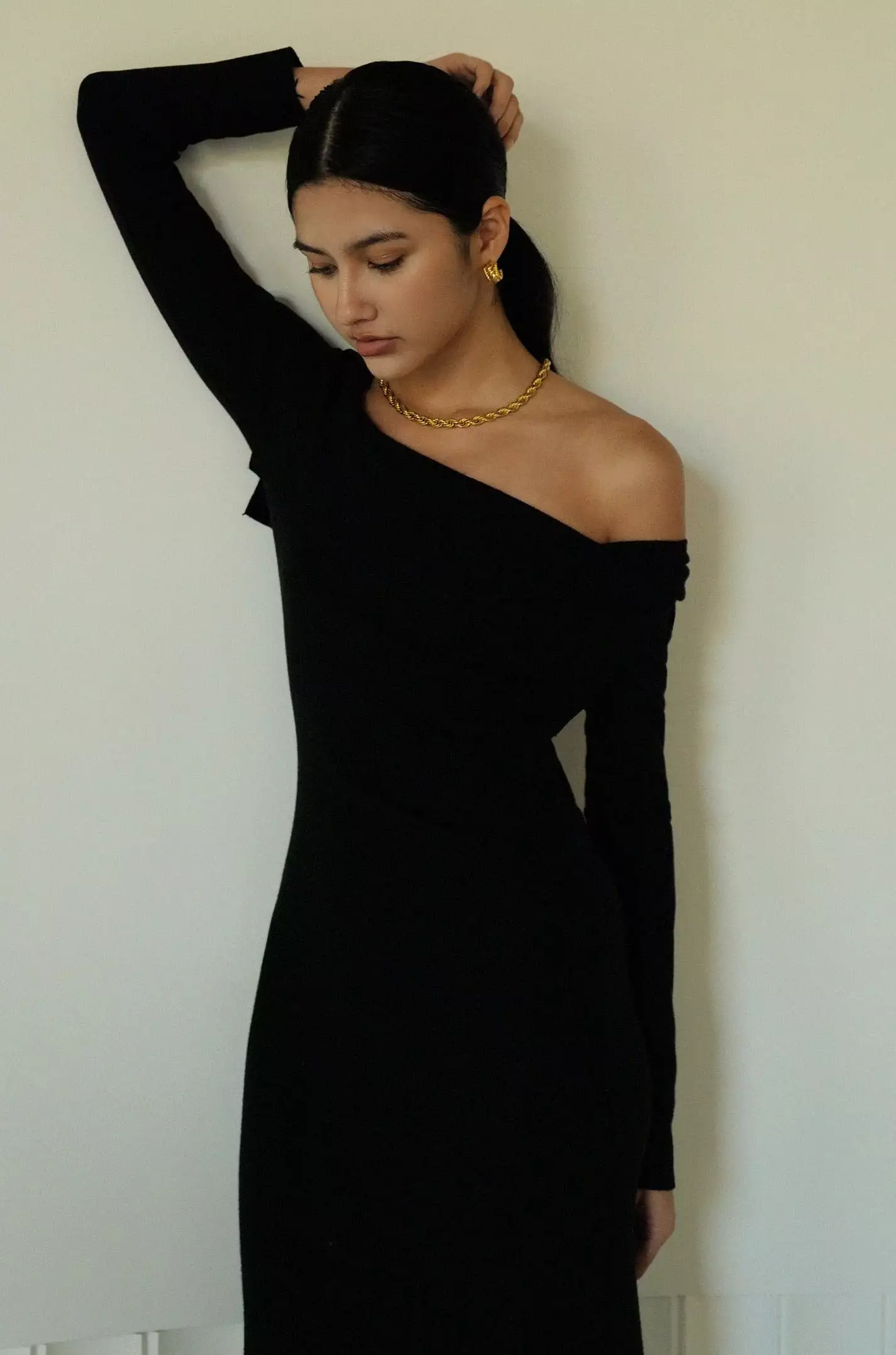 NYC nights knit dress in black