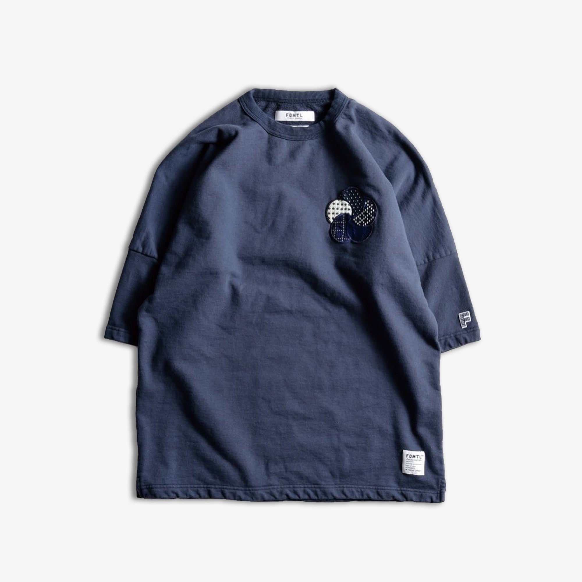 PATCH SWEAT TEE 'NAVY'