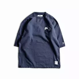 PATCH SWEAT TEE 'NAVY'