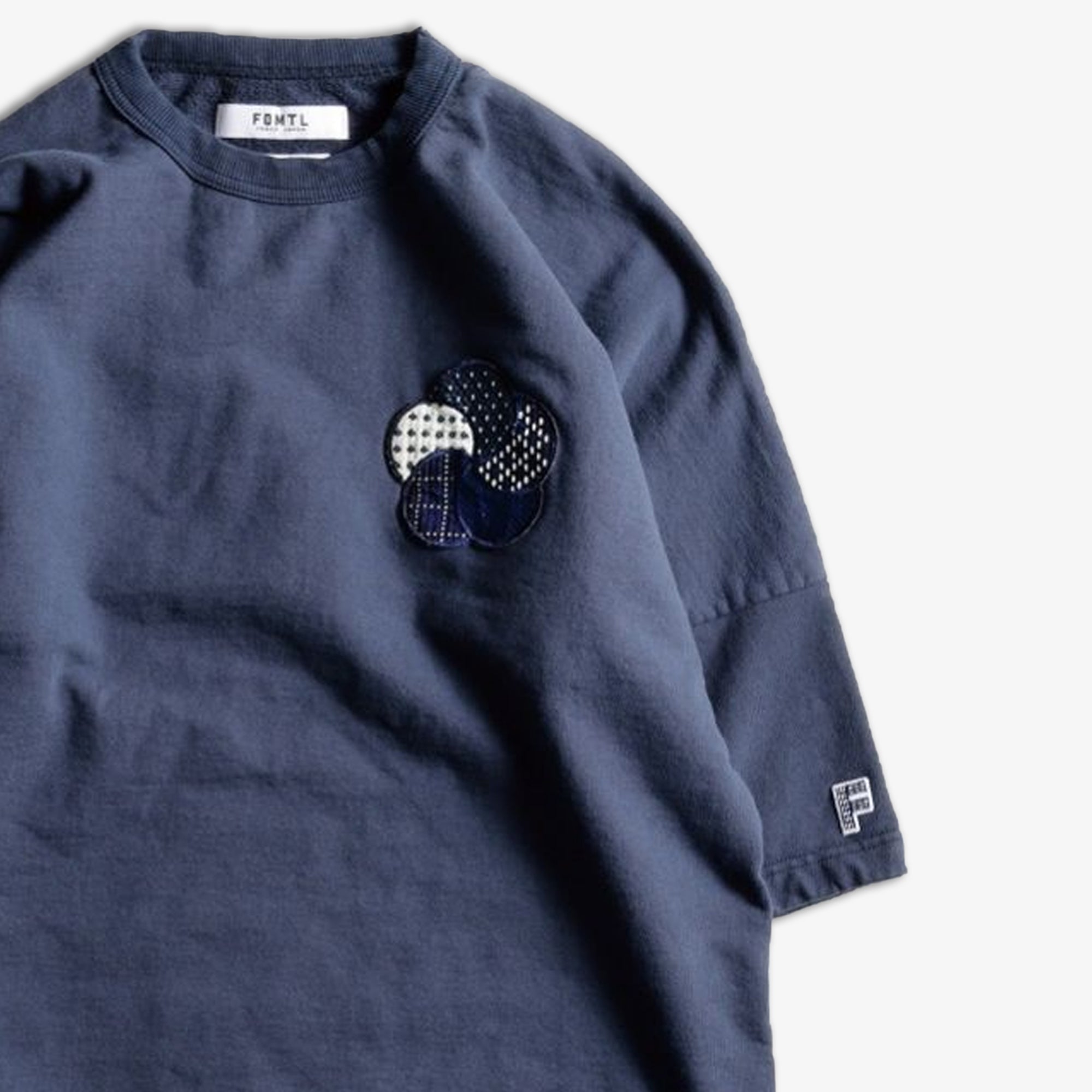 PATCH SWEAT TEE 'NAVY'