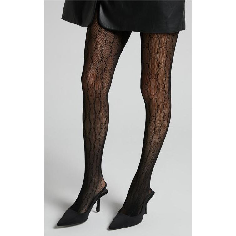 Patterned Fishnet Tights