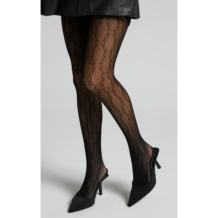 Patterned Fishnet Tights