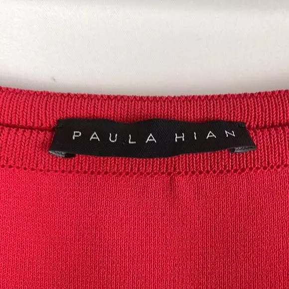 Paula Hian Coral Knit Pencil Skirt