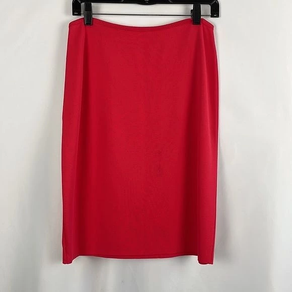 Paula Hian Coral Knit Pencil Skirt