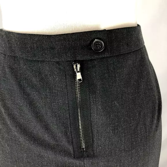 Peserico Charcoal Grey Pencil Skirt