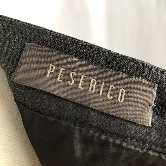 Peserico Charcoal Grey Pencil Skirt