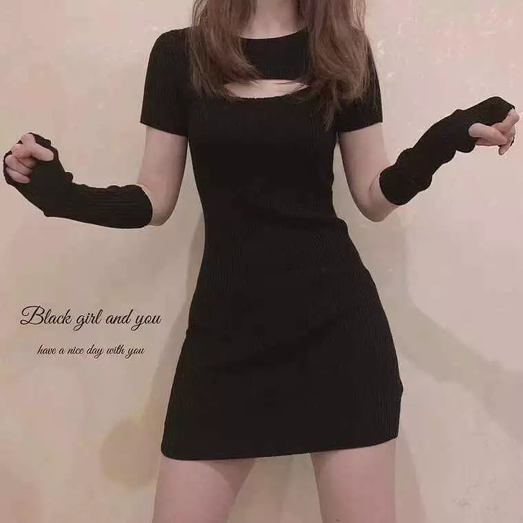 Plush slim spice sexy tight knit dress BY9051