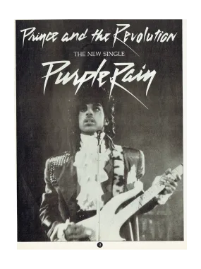 Prince – & The Revolution – Purple Rain Full Page Magazine Advert 11 x 8 