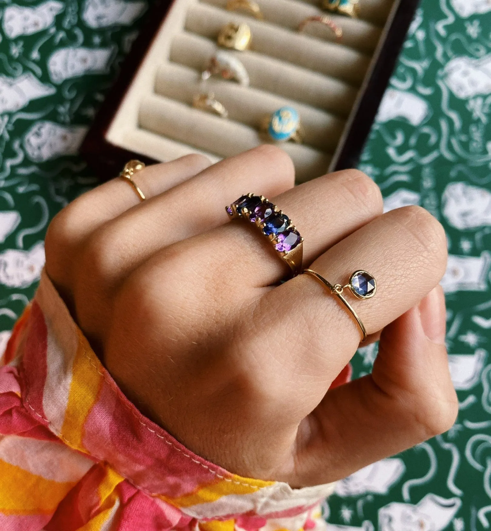 Purple Rain Ring 14K