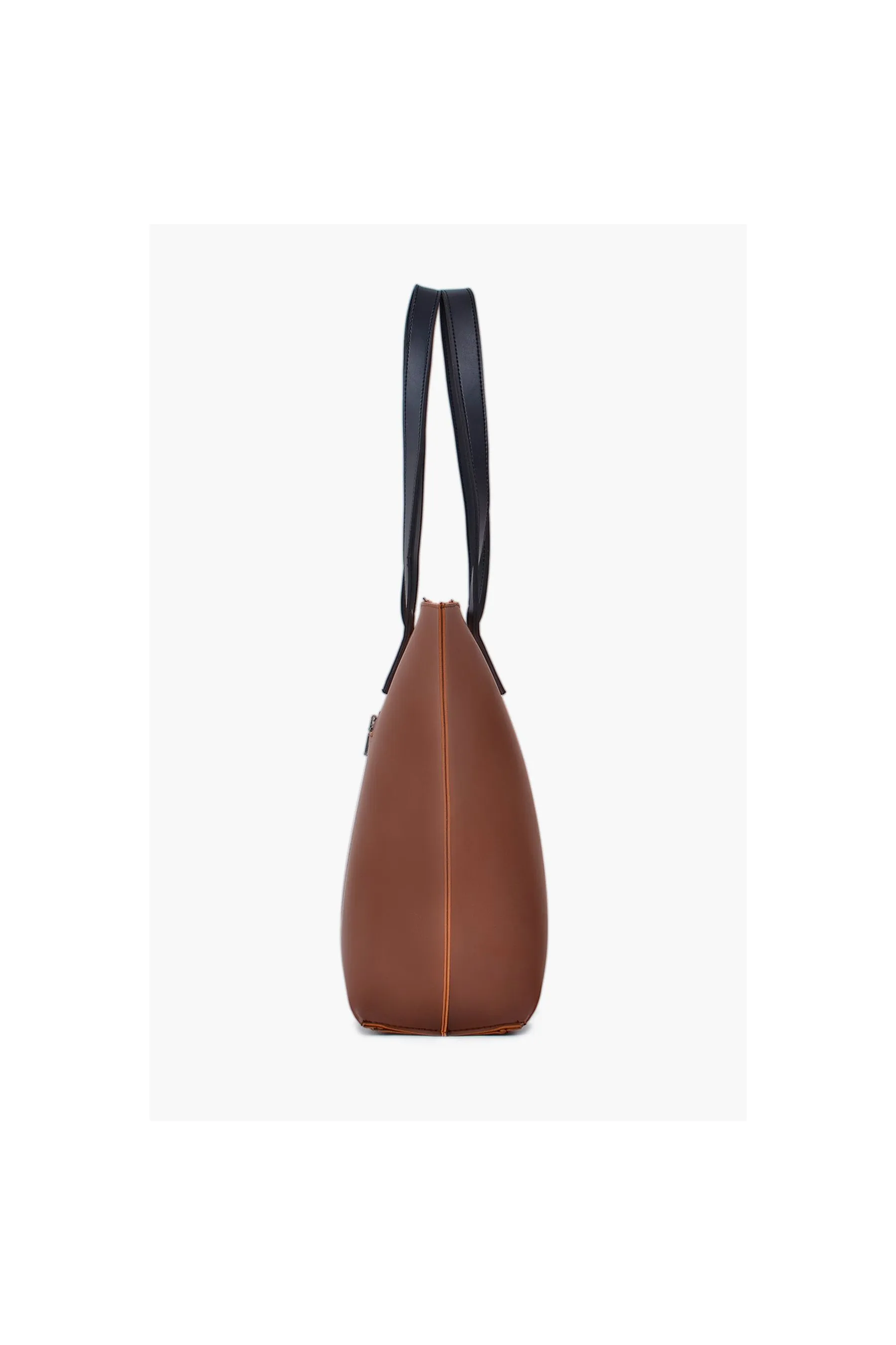 RTW Horse Brown With Black Long Handle Tote Bag Multicolor Women Shoulder Bags