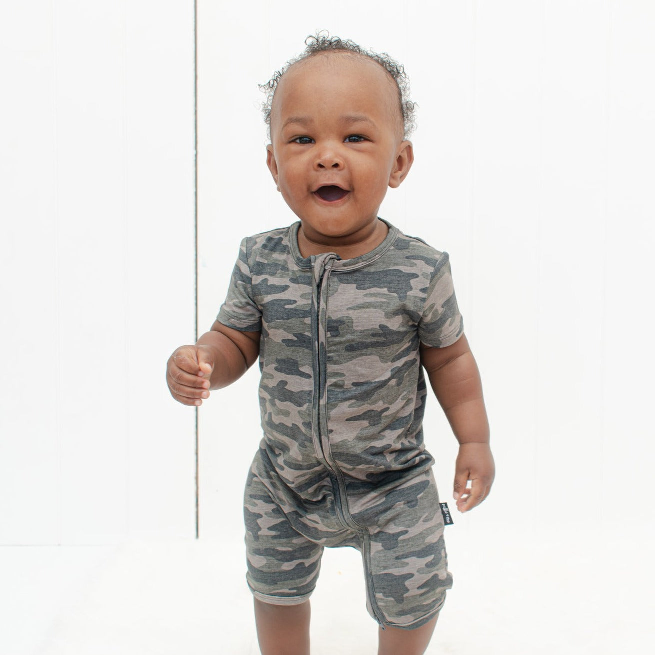 SHORTIE ZIP ROMPER - Chris Camo