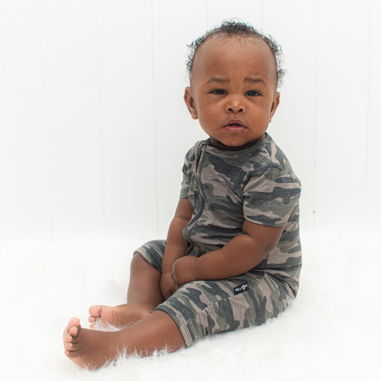 SHORTIE ZIP ROMPER - Chris Camo