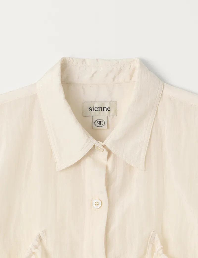 Sienne  |Street Style Plain Short Sleeves Shirts & Blouses