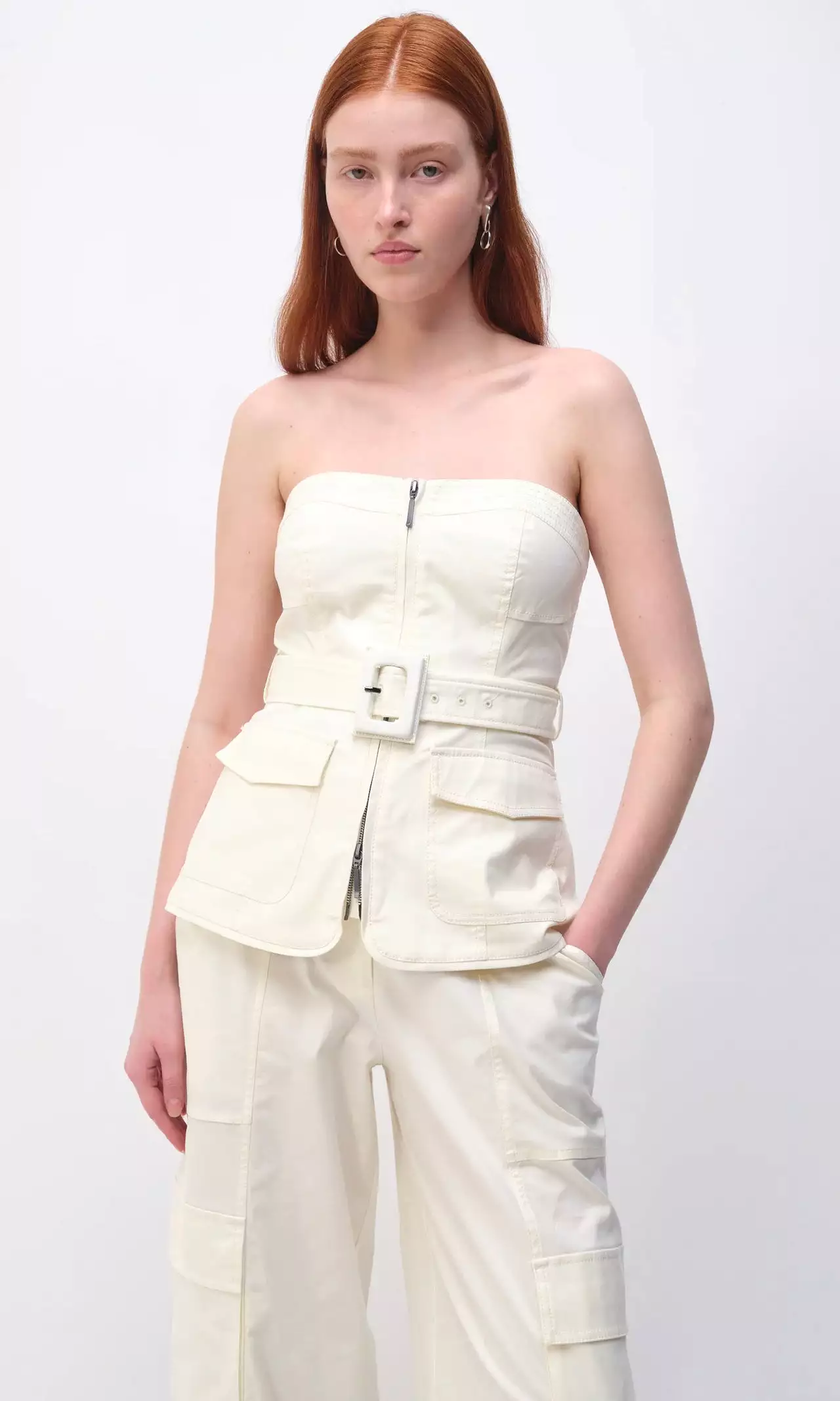 Simkhai - Elettra Bustier - Natural White