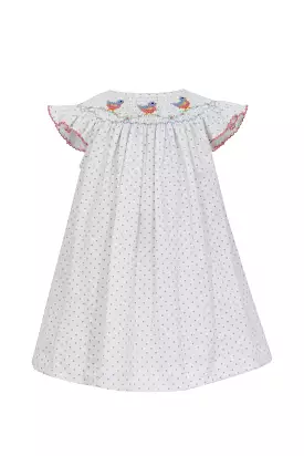 Smocked Dress - Birds