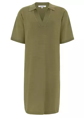 Soft Rebels Lea Polo Knit Dress SR224-217 Martini Olive