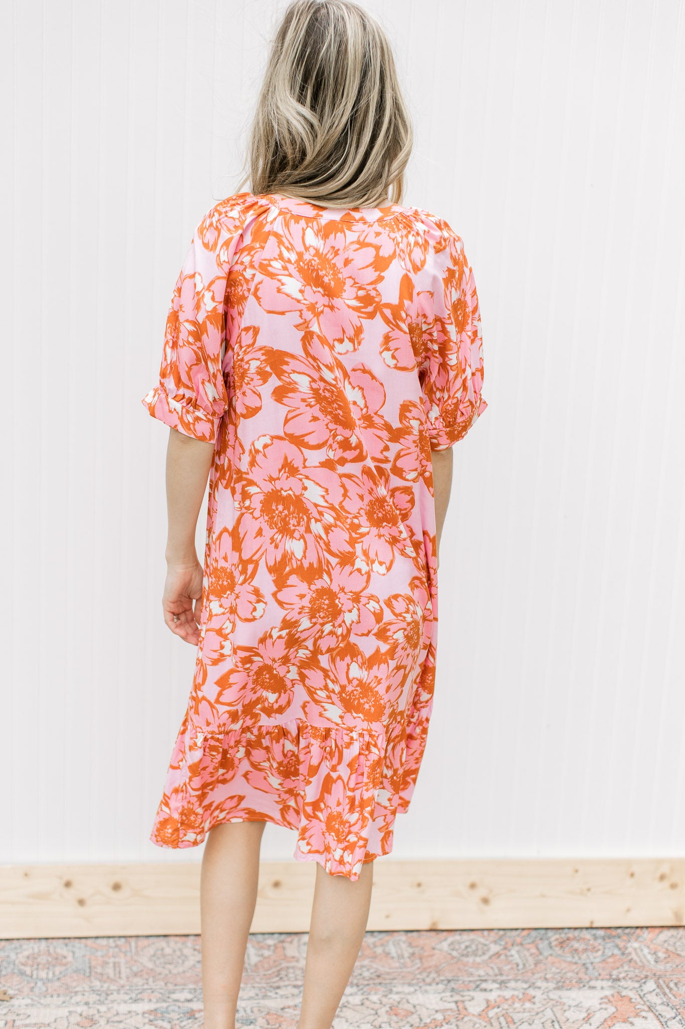 Spring Blooms Patterned Dress