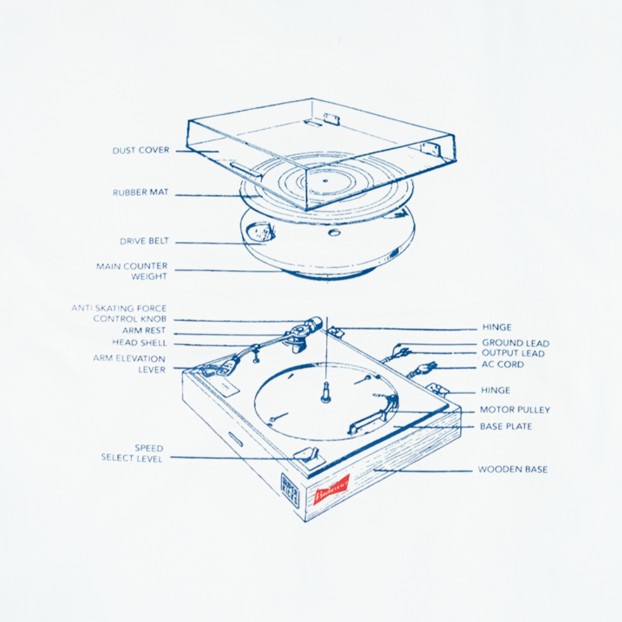 SUPERKICKS X BUDWEISER THE BLUEPRINT TEE