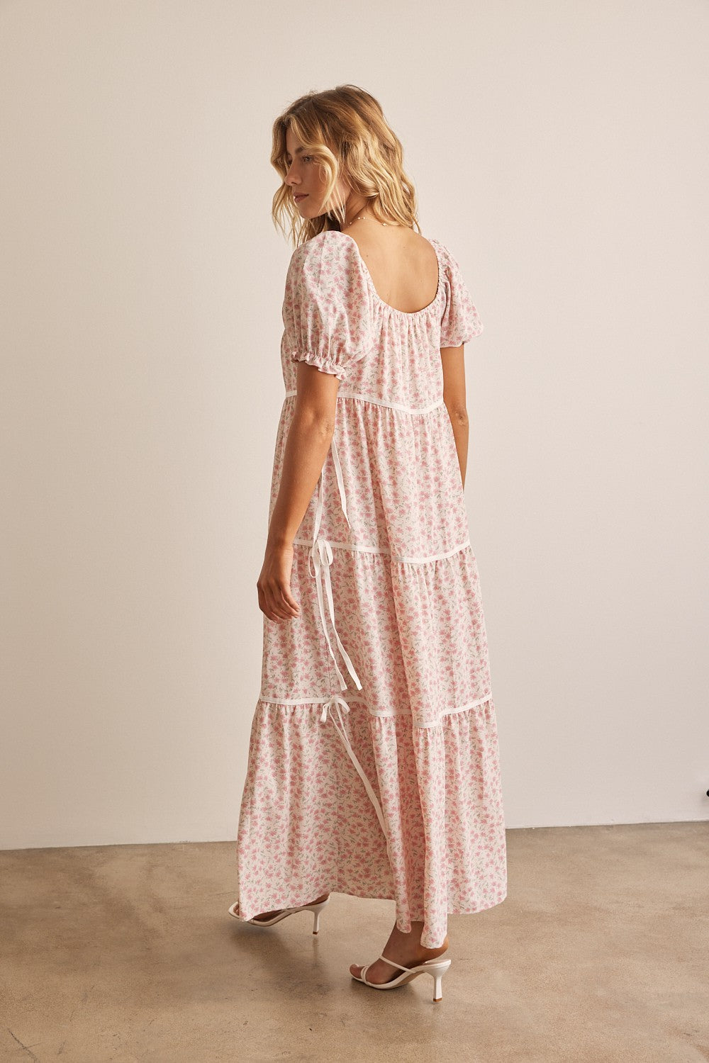 The Annalee Ribbon Detail Floral Maxi Dress