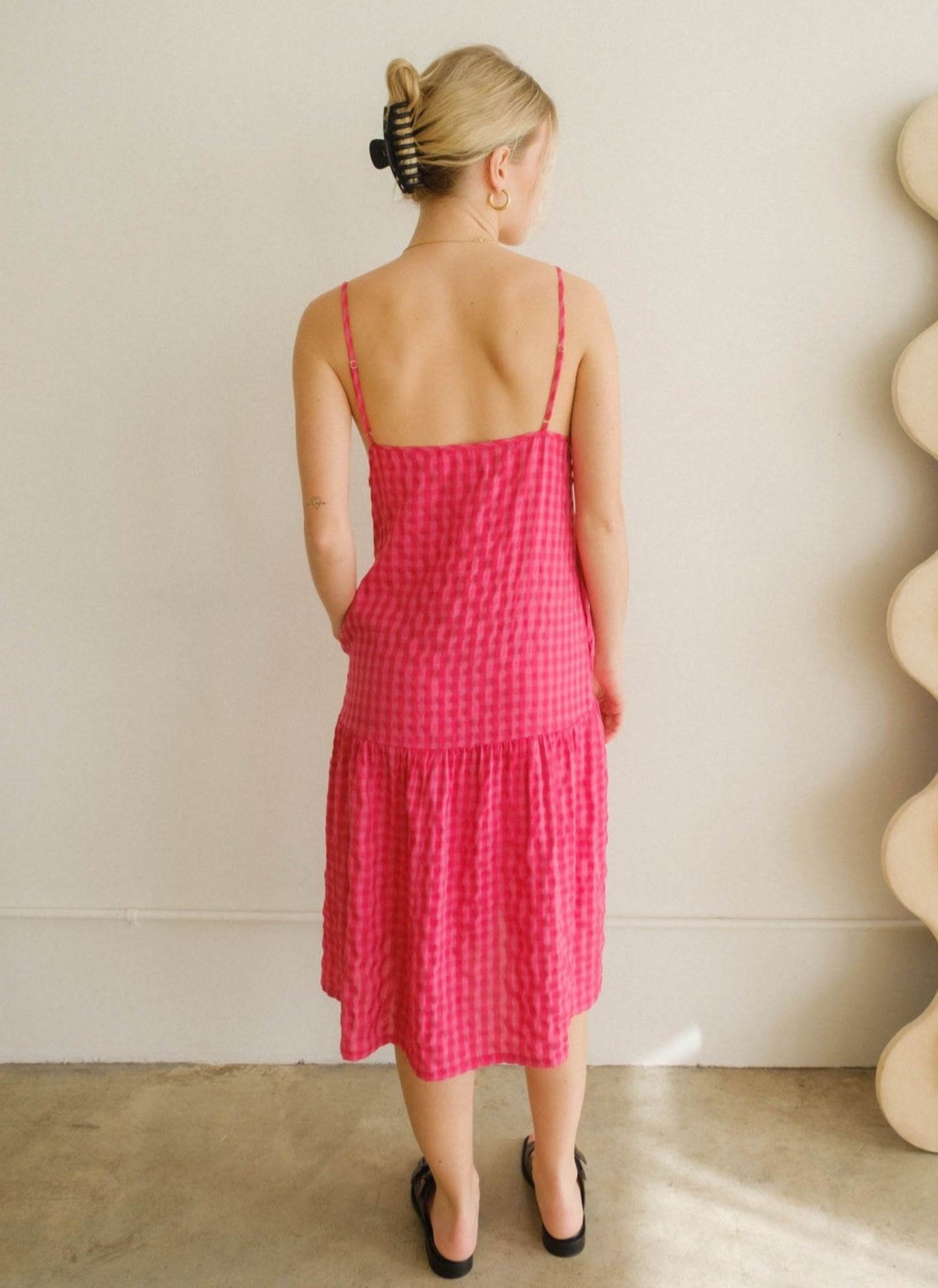 The Melon Textured Dress