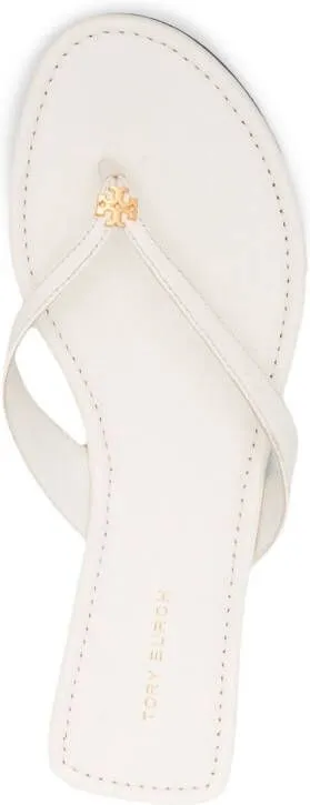 Tory Burch Classic leather flip flops Neutrals