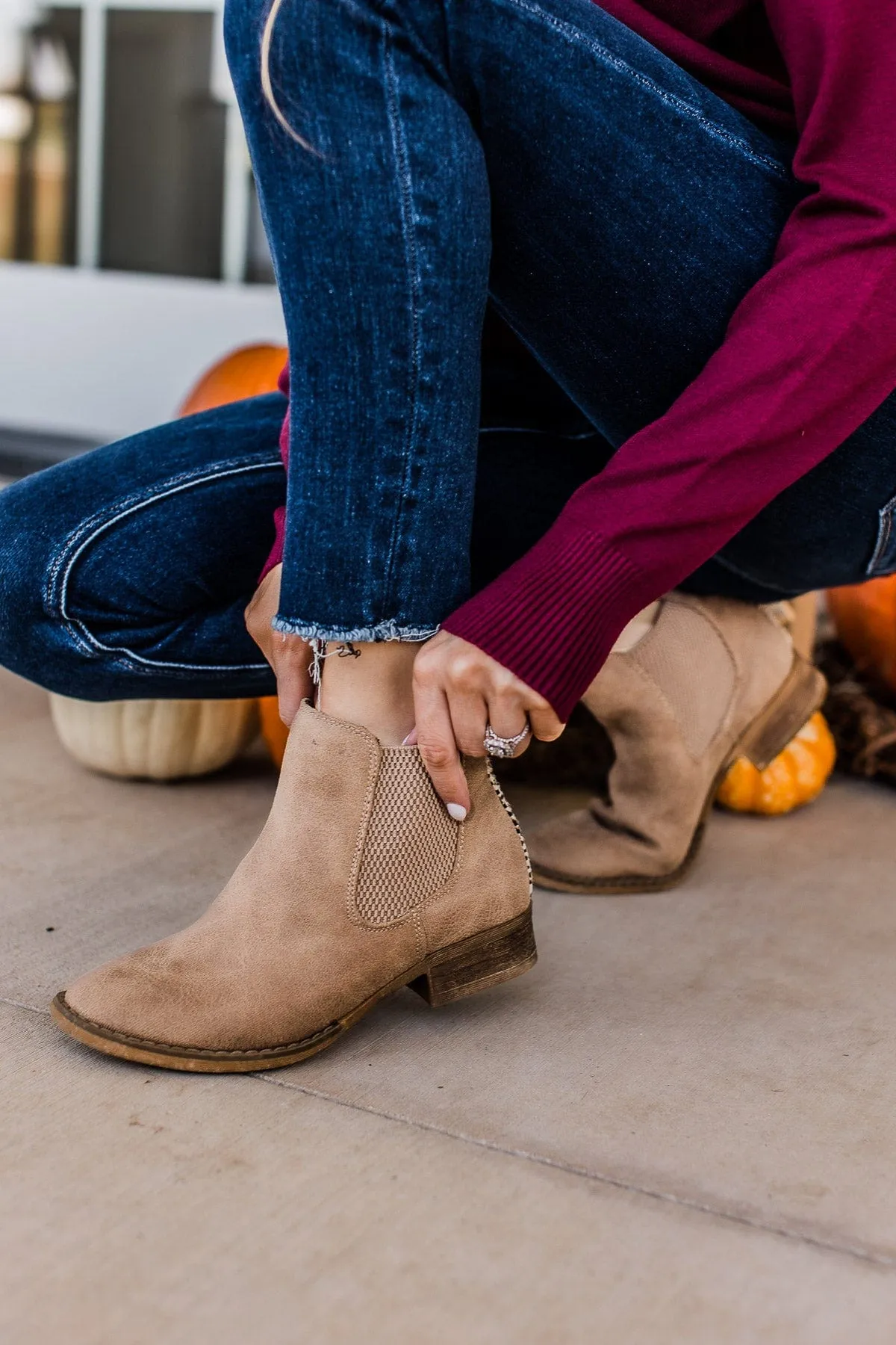 Very G Blake Booties- Beige