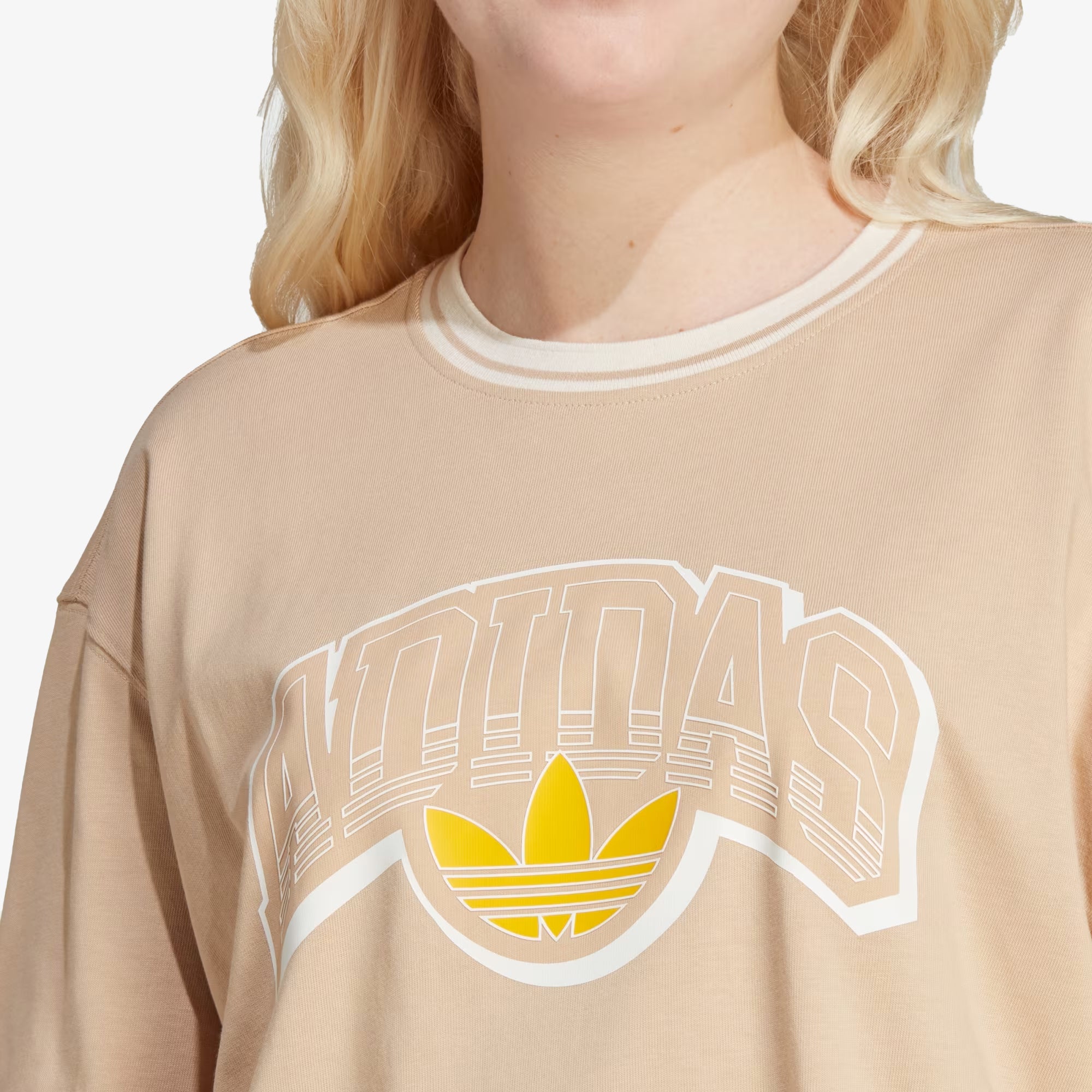 WMN'S BIG LOGO GRAPHIC TEE 'MAGIC BEIGE'