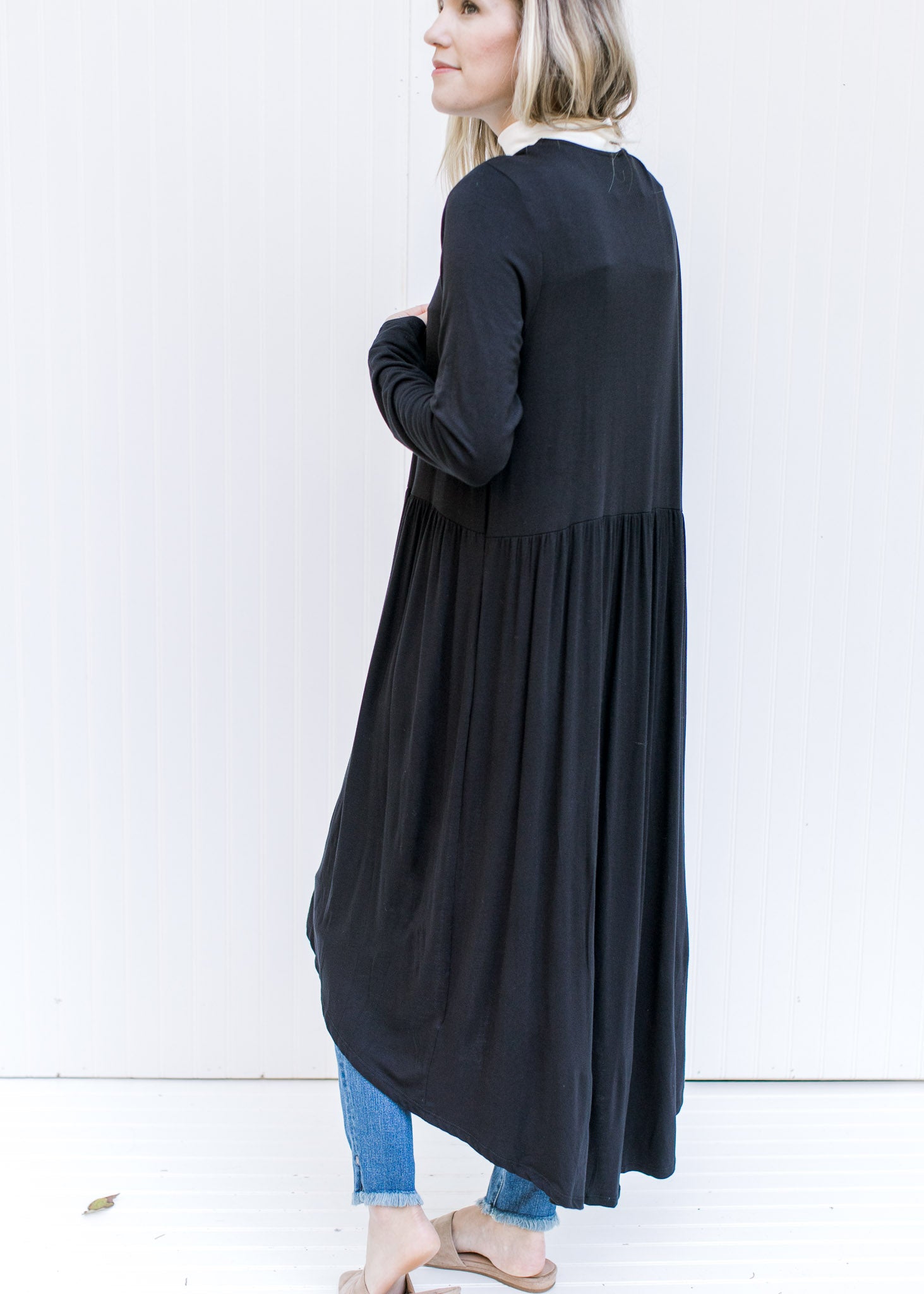 X Black Bamboo Maxi Cardigan