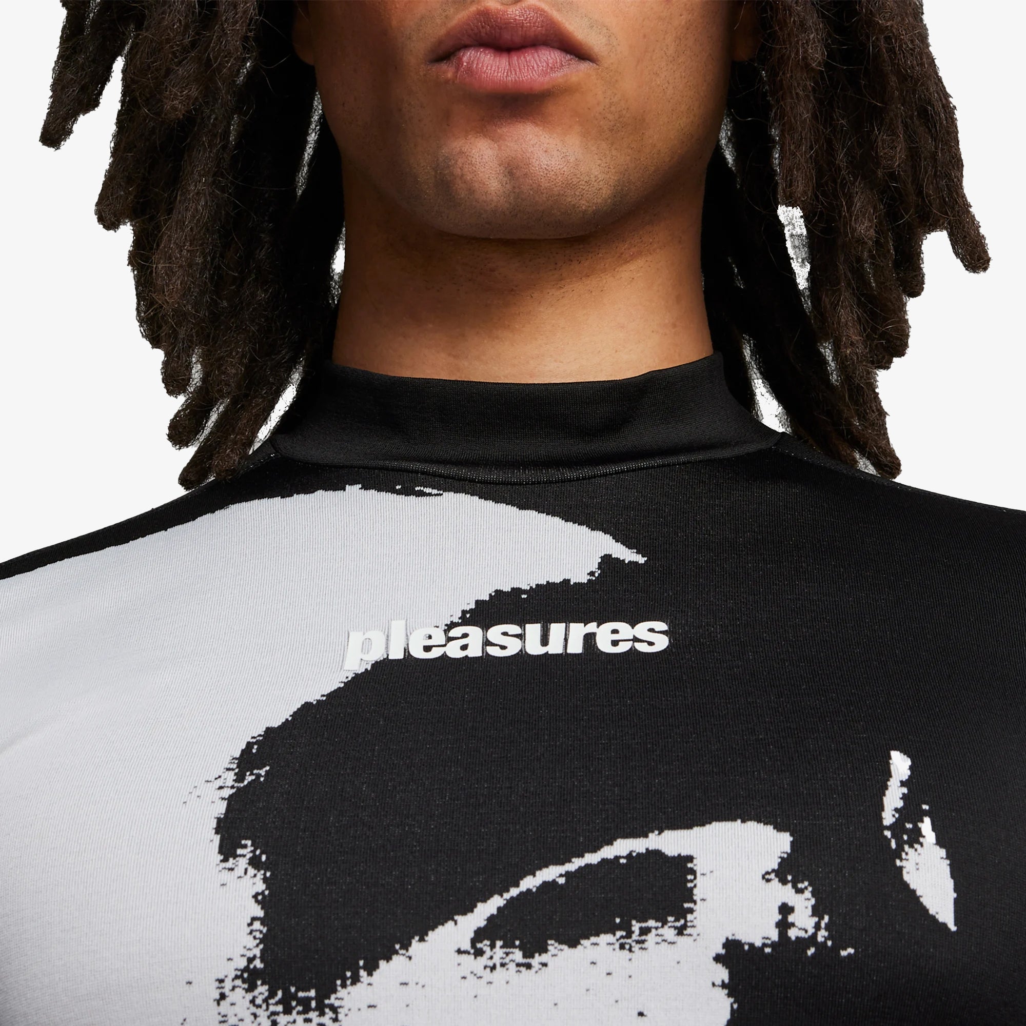 x PLEASURES BASE LAYER 'BLACK/WHITE'