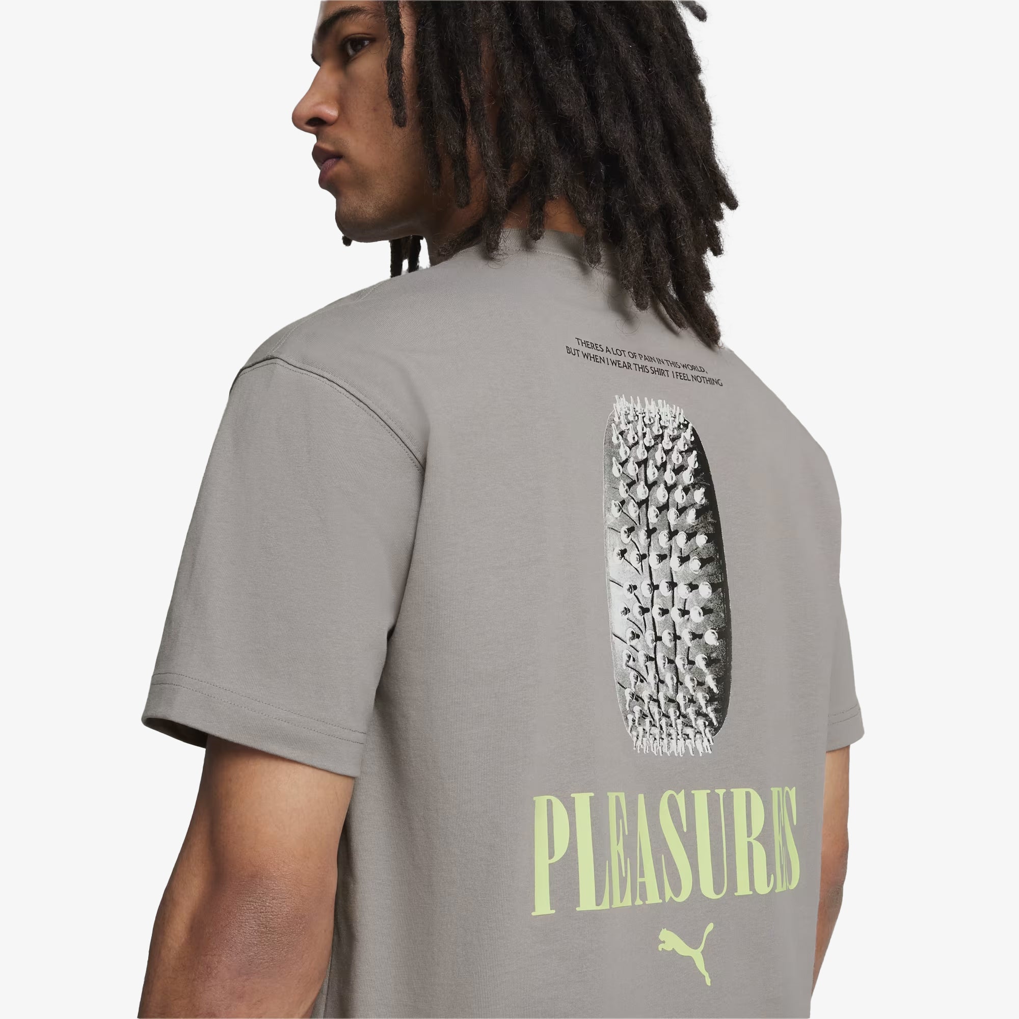 x PLEASURES GRAPHIC TEE 'STORMY SLATE'