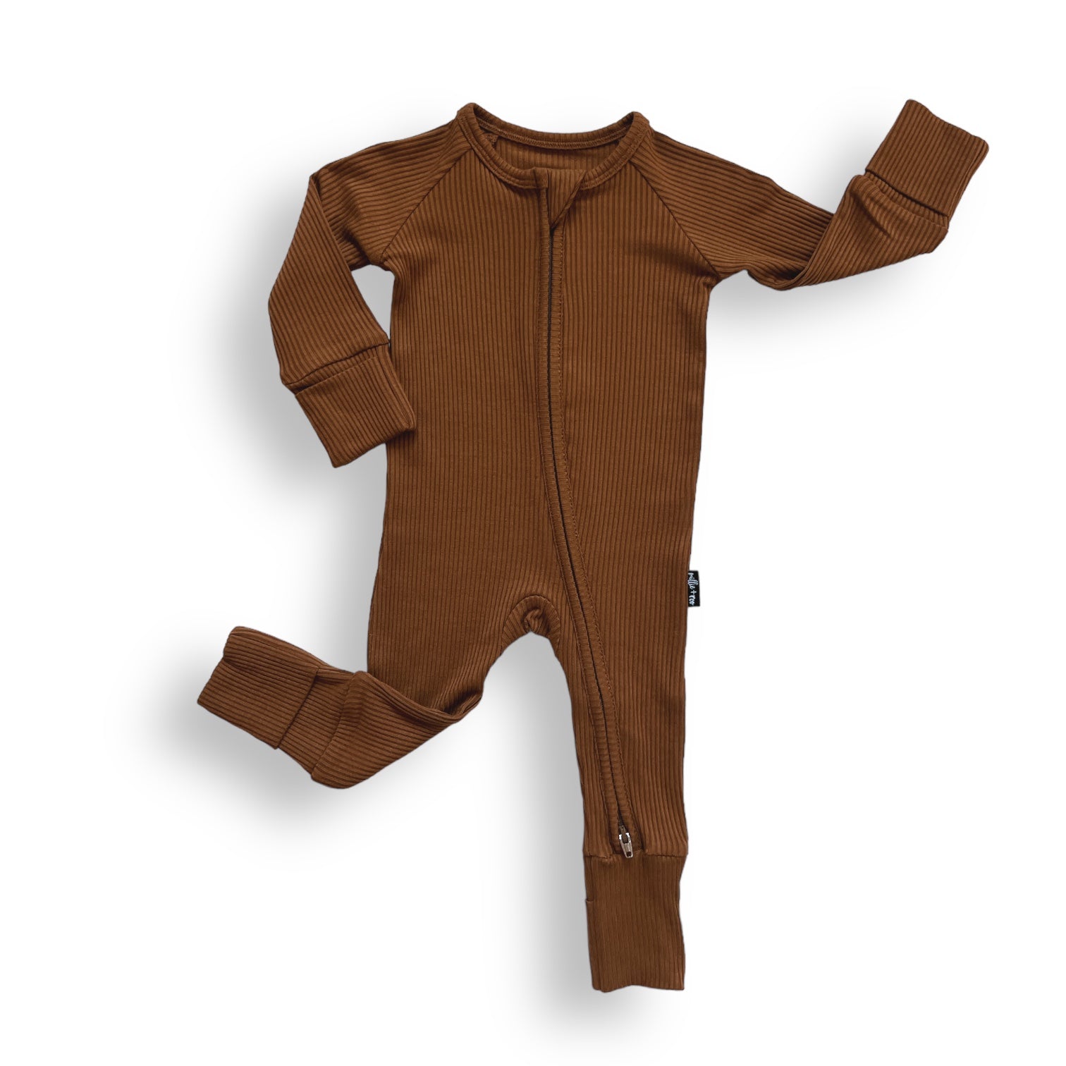 ZIP ROMPER - Bark Ribbed